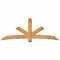 Ekena Millwork Alberta Rough Sawn Timber Gable Bracket, Western Red Cedar, 96"W x 36"H x 2"D x 6"F, 9/12 Pitch GBW096X36X0206ALB00RWR - alternate 1